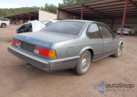 1989 BMW 635 Csi Automatic z USA, uszkodzony, nr VIN WBAEC8410K3268897